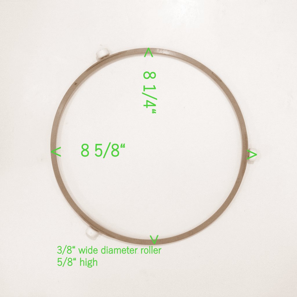 OEM Danby Microwave Roller Ring Originally Shipped With DMW11A4SDB, DM –  Parts-Distribution.com